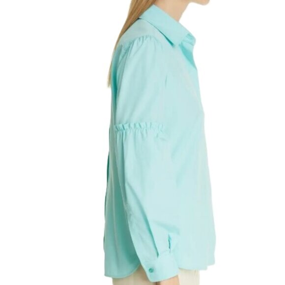 Max Mara Roseto Cotton Poplin Blouse - Picture 8 of 11